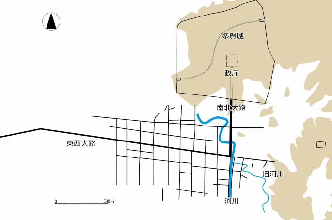 多賀城城外の方格地割